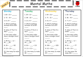 grade 3 mental math worksheets free