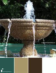 Fountain Color Scheme Green Wall