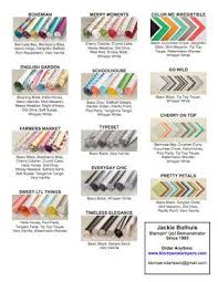 New Stampin Up Dsp Coordinating Colors Chart