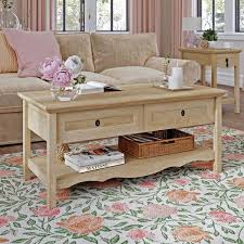 sauder adaline cafe wood lift top coffee table in orchard oak