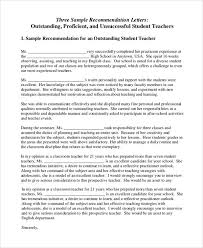 Sample Letter Of Recommendation For Teacher 18 Documents In Word