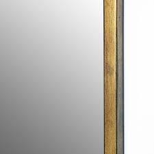 large gold rectangle mirror