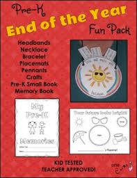 You can also do this craft without the writing piece. End Of The Year Activities For Prek Worksheets Tpt