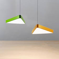 A stunning foyer pendant light fixture that will ensure not only a little bit of brightness to your interior but also ample amounts of elegant and pure style. Modern Lighting Metal Led Pendant Light In Green Yellow Triangle Shaped Led Chandelier With Adjustable Cord 15 75 23 62 Wide For Office Room Commercial Study Room Bedroom Lighting Beautifulhalo Com