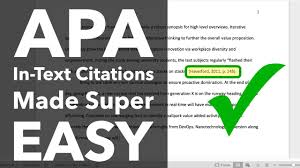 apa in text citation easy tutorial 7th