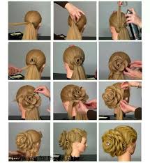 beautiful flower hairstyle tutorial for
