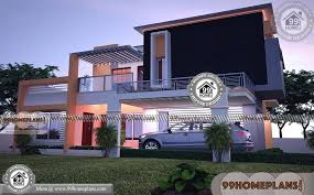 Rectangle house plans with porch : 2 Story Rectangular House Plans With 3d Elevations 700 Modern Plans