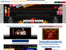indian invitation cards video maker