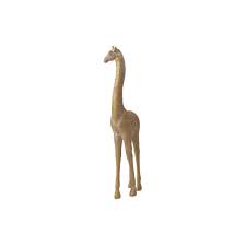 polyresin 17 giraffe figurine gold