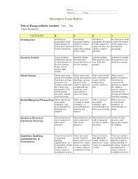 review paper grading rubric