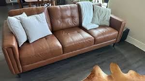 100 top grain italian leather sofa ebay