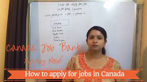 canada job bank how to apply for jobs