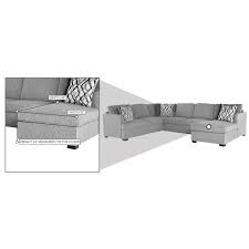 vivian ii sectional sleeper sofa w