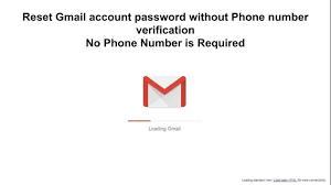 reset gmail pword without phone