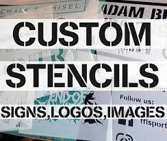 Custom Stencils Letters Numbers Signs