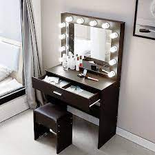 led dresser desk vanity sets