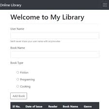 build a library management system using