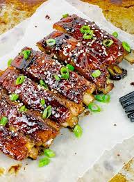 sticky asian baked pork ribs savor