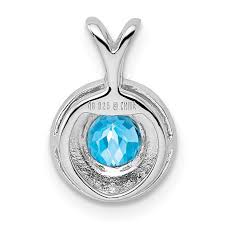 blue topaz pendant