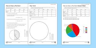 How To Draw A Pie Chart Worksheet Pie Chart Pie Graph