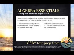 Ged Math Solving With Equation Of