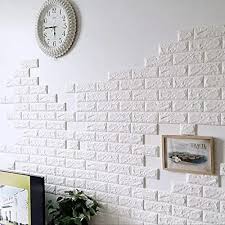 Trendeasy 3d Brick Wallpaper White For