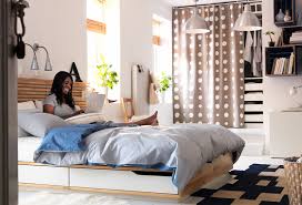 Building shelves around your bed serves many purposes that will in turn make your room look larger. Tips To Make Your Small Bedroom Look Bigger