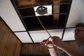 Drop ceilings or suspended ceilings are commonly used as a ceiling finish in basements and home theaters. Diy Recessed Lighting Installation In A Drop Ceiling Ceiling Tiles Part 3 Super Nova Adventures