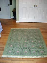 how to stencil a rug on a floor in my