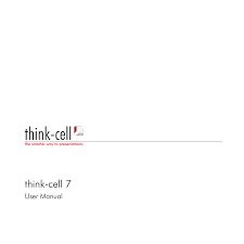 Think Cell 7 User Guide Manualzz Com