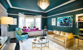 gorgeous teal colour in home décor