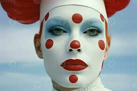 clown mime circus paint symbol face