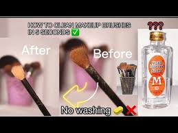 how to clean makeup brushes in 5