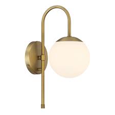 Led Wall Sconce Aged Brass Wall