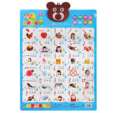 3d Embossed Pvc High Quality Early Education Audio Wall Charts For Kids Study Chinese 16 5x22 8 In Pinyin Chinese Characters