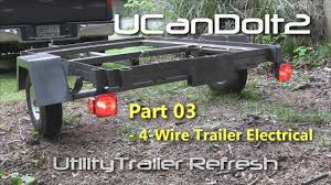 Each connects to a different never put your trailer on the road with questionable wiring or a lighting system that is already known to be. Utility Trailer 03 4 Pin Trailer Wiring And Diagram Youtube