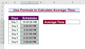 how to get average time in excel 3