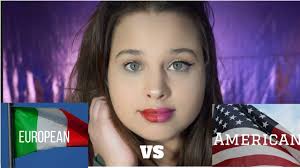 european vs american makeup tutorial