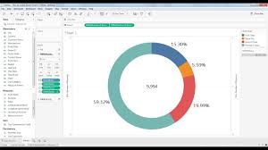 How To Create Donut Chart With Dual Axis In Tableau Desktop