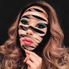 optical illusion by makeup artist mimi