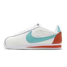 Details About Nike Wmns Classic Cortez Premium White Blue Clay Womens Running Shoes 905614 104
