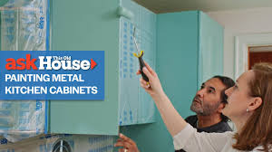 how to paint metal cabinets ask this