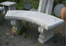 Outdoor Concrete Bench Without