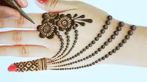 back hand jewellery mehndi designs