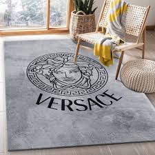 versace logo area rug carpet rever lavie
