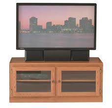 rollaway tv stand with two glass doors