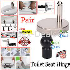 2x Toilet Seat Hinges Heavy Duty Top