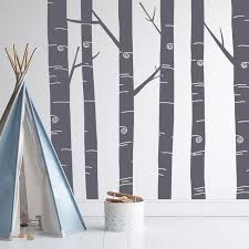Tall Aspen Tree Decals Floor To Ceiling