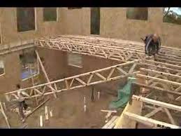 The spacing of floor trusses allows for maximum structural efficiency and speed of installation. Leed Home Floor Trusses Youtube