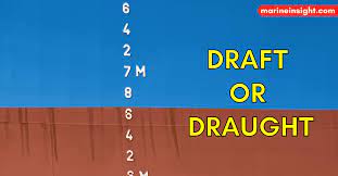 what is draft or draught of a ship